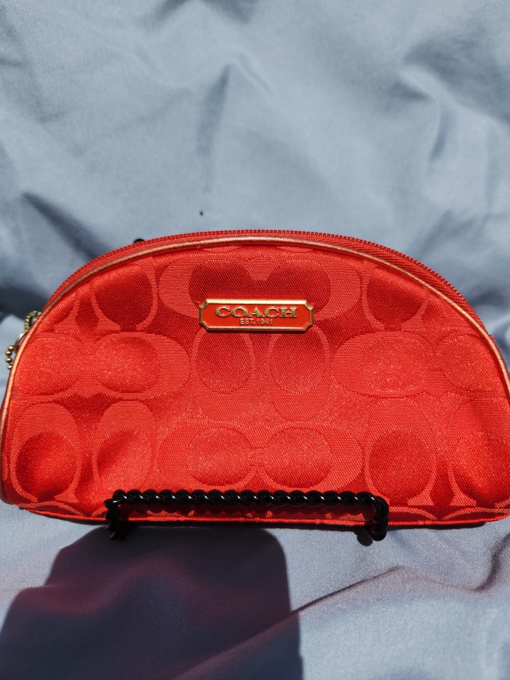 COACH Red Signature  Cosmetic Bag